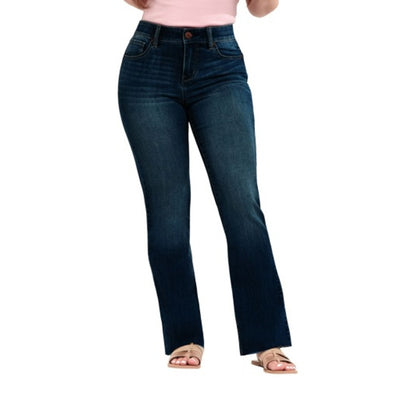 1822 Denim - Womens Petite 29" Slim Boot with Magic Waistband