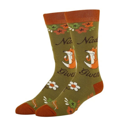 Oooh Yeah - Mens Nada Fox Given Mens Crew Socks