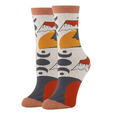 Oooh Yeah - Womens Crew Socks-Blazing Rays
