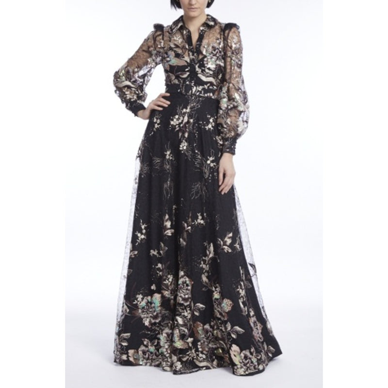 Badgley Mischka - Womens Emb Shirt Drs