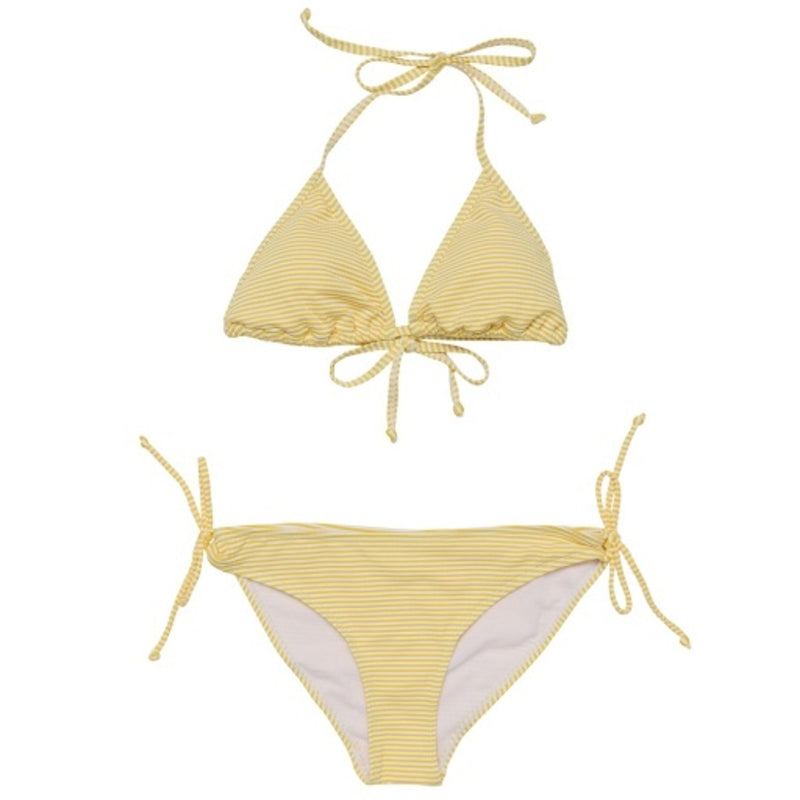 Snapper Rock - Girls Marigold Stripe Triangle Bikini