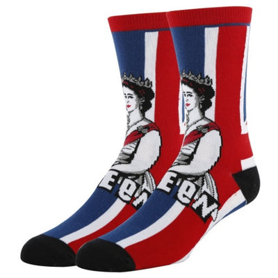 Oooh Yeah - Mens Queen E Bk Mens Crew Socks