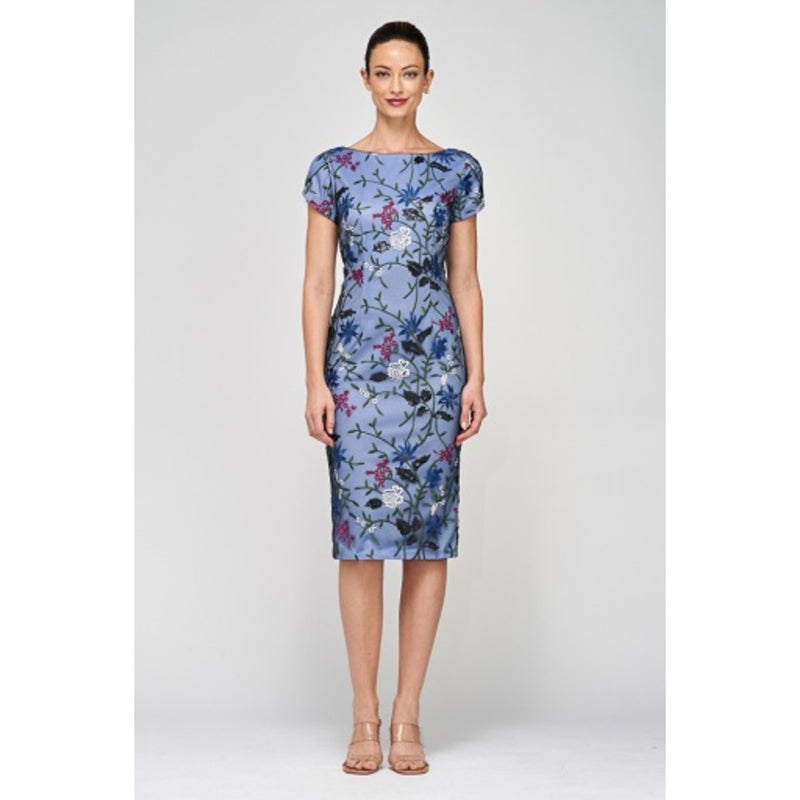 JS Collections - Womens Tulip Sleeve Cocktail