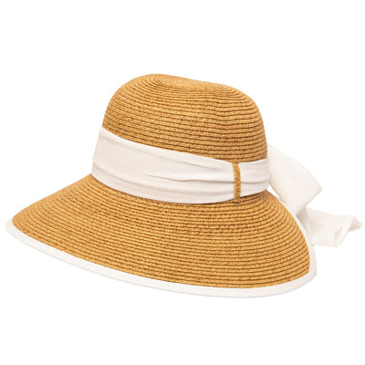 San Diego Hat Company - Brunch Date Ultrabraid Face Saver with Chiffon Tie