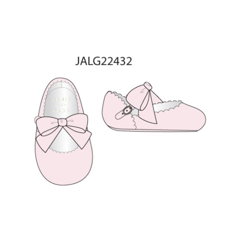 Janie and Jack - Baby G Pink Bow Dress Shoe Spbas