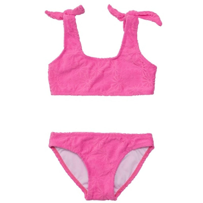 Snapper Rock - Girls Bubblegum Bloom Crop Bikini