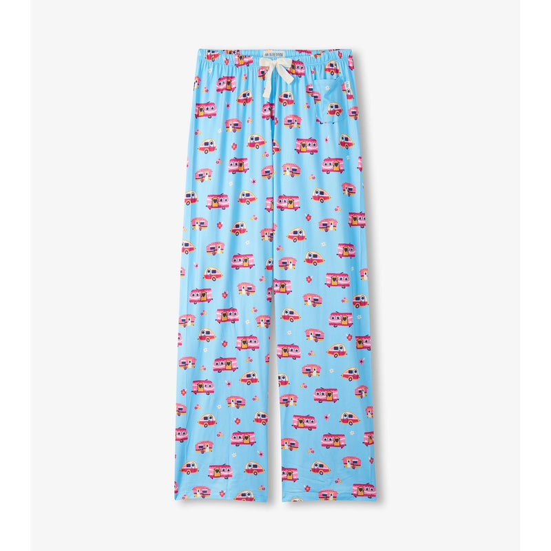 Little Blue House - Retro Campers Womens Pj Pants in a Bag
