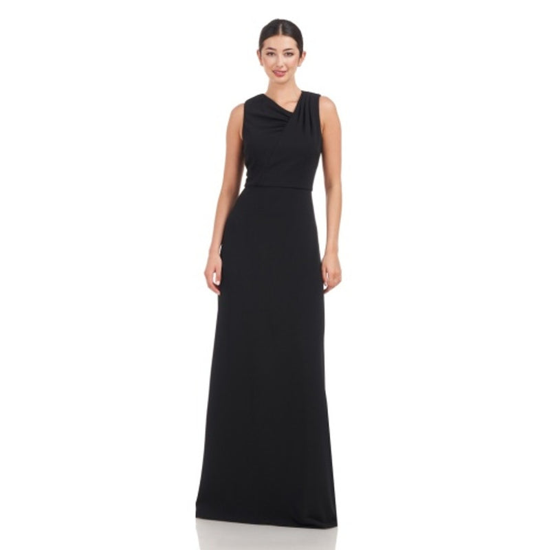 JS Collections - Womens Marcelle Scuba Crepe Gown