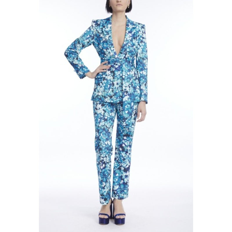 Badgley Mischka - Womens Blue Flrl Jkt