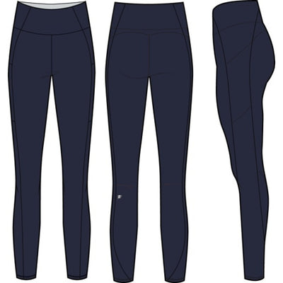 Fabletics - Womens Oasis High-Waisted Legging - Deep Navy