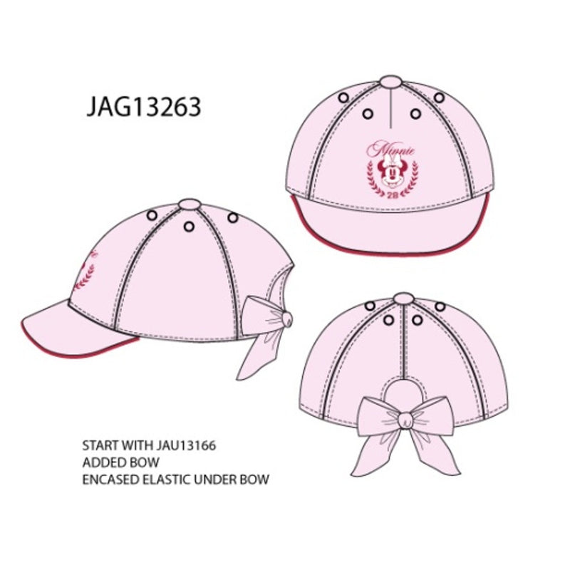 Janie and Jack - Kids G Pnk Bow Ballcap Disney