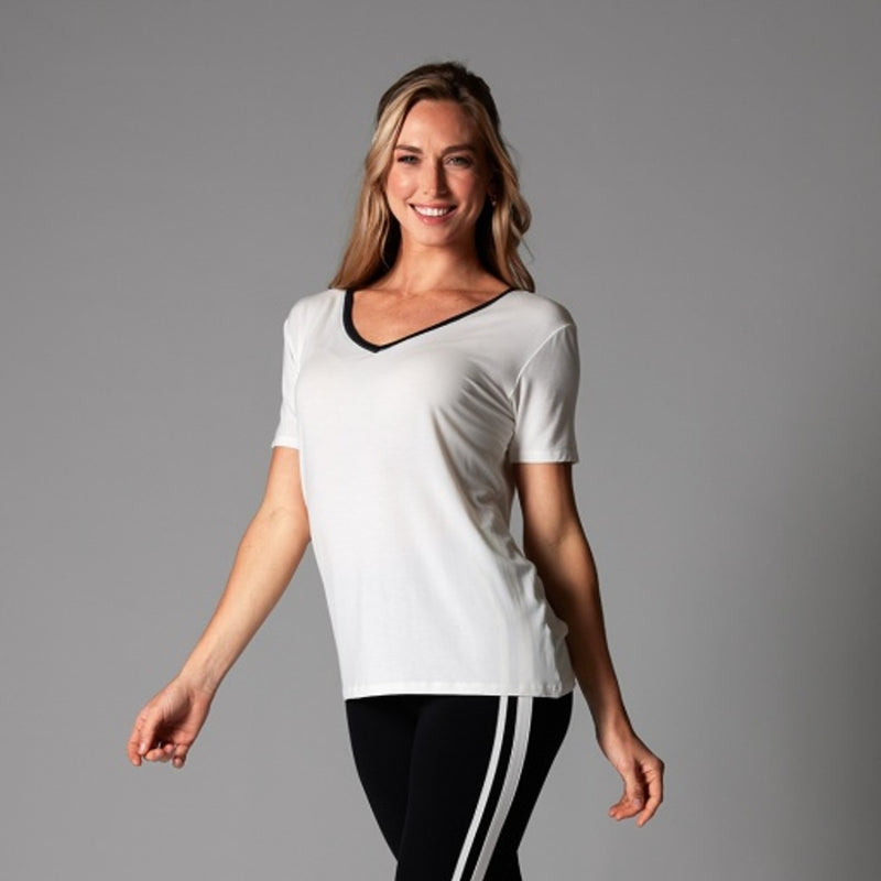 Thirty Three Threads - Unisex Everyday V-Neck Tee Sky