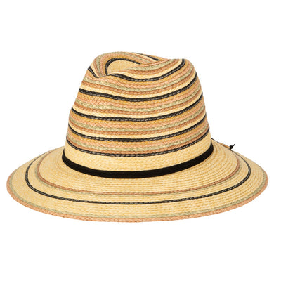 San Diego Hat Company - Paradise Paperbraid Multi Striped Fedora