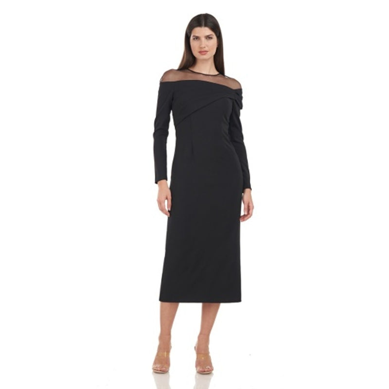 JS Collections - Womens Brinley Pleated T-Length Dress