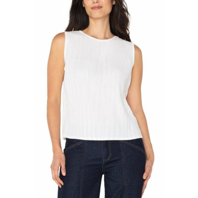 Liverpool Los Angeles - Womens Sleeveless Crew Neck Knit Top