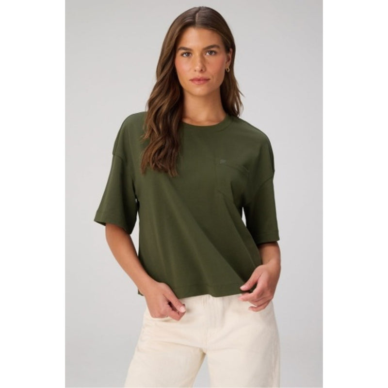 Fabletics - Womens Heavy Cotton Pocket Tee