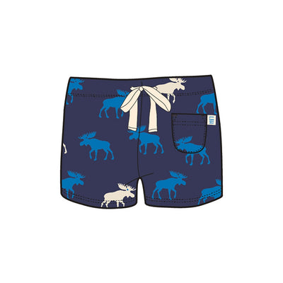 Little Blue House - Blue Moose Womens Pj Shorts in a Bag