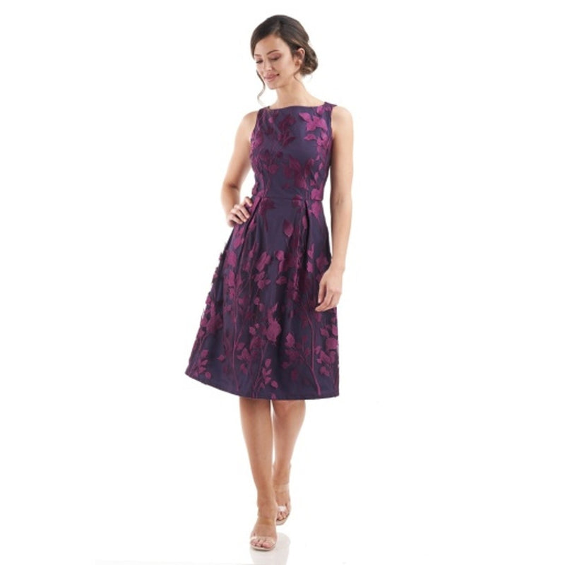JS Collections - Womens Diana a-Line Knee Length Dress