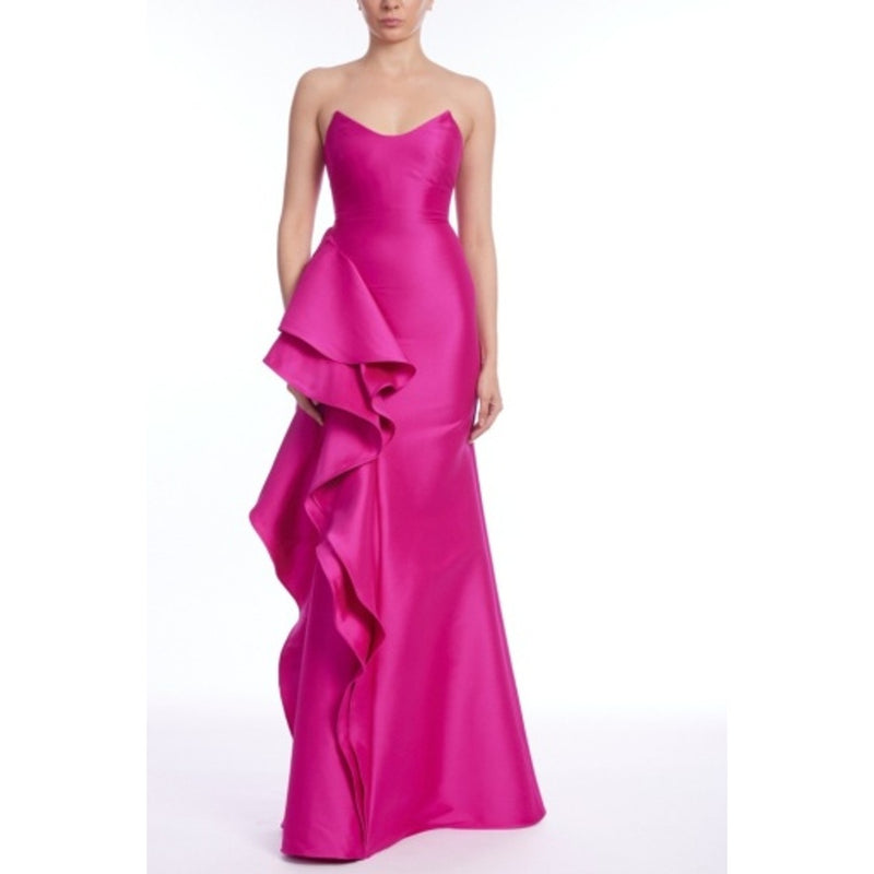 Badgley Mischka - Womens Strpls Assym Mikdo
