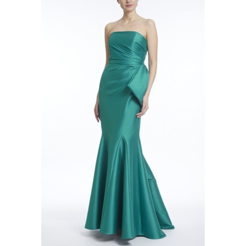 Badgley Mischka - Womens Mikado Bow Gown