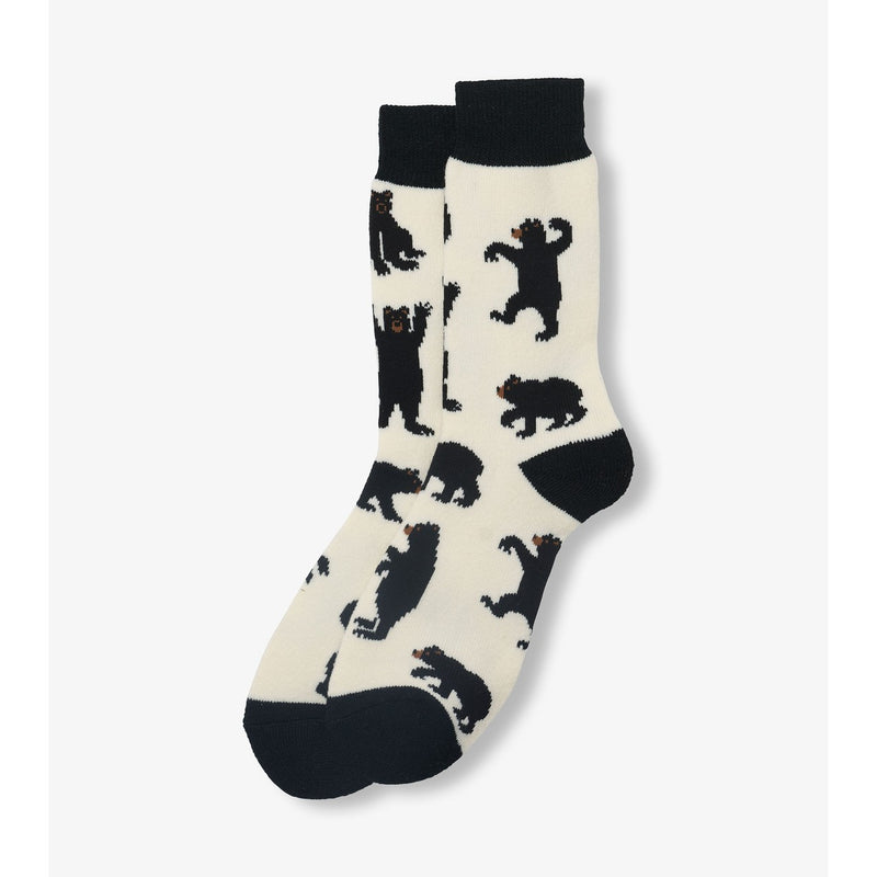 Little Blue House - Black Bears Womens Cozy Socks