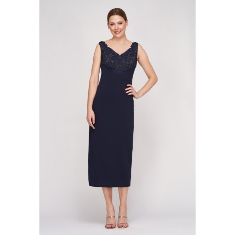 JS Collections - Womens Addison Soutache Tea Dress
