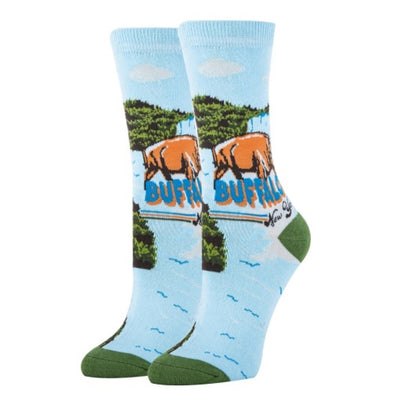 Oooh Yeah - Womens Crew Socks Buffalo Views