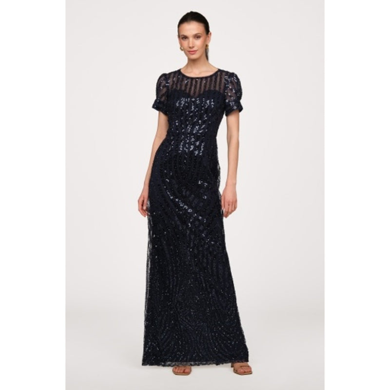 JS Collections - Womens Ivetta Column Gown