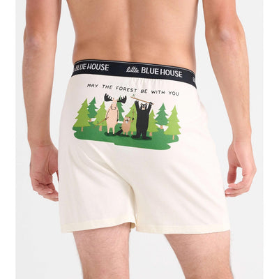 Little Blue House - May the Forest Mens Boxer Short