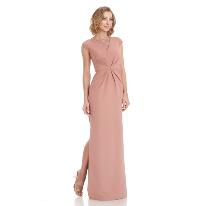 JS Collections - Womens Elora Cap Sleeve Column Gown