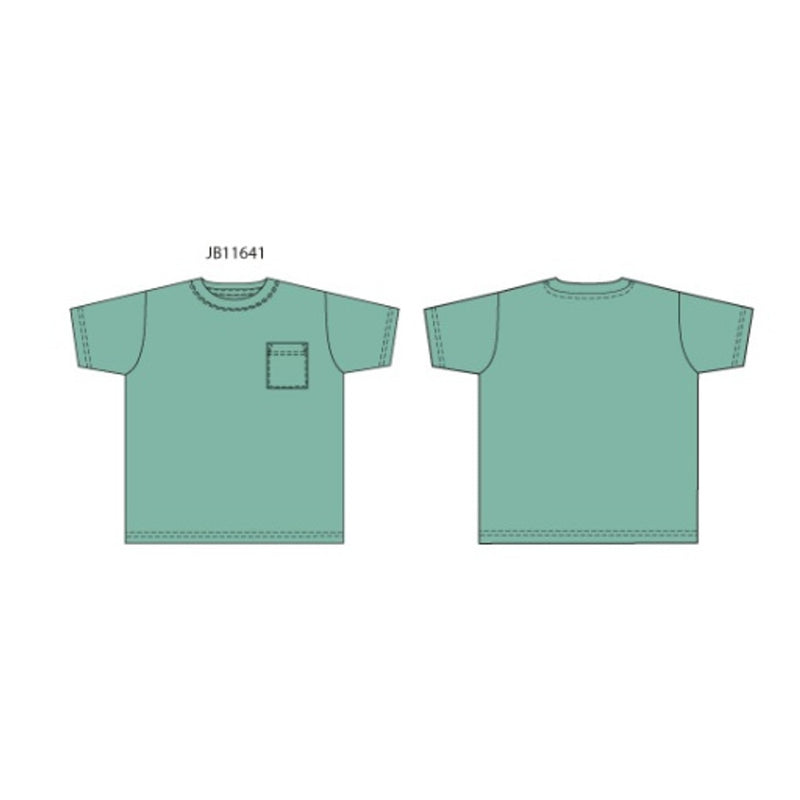 Janie and Jack - Boys K Es Short Sleeve Green Gd Pocket Tee Sm0