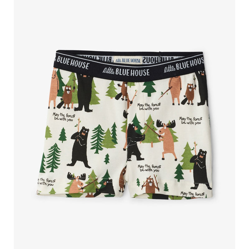 Little Blue House - May the Forest Boys Boxers