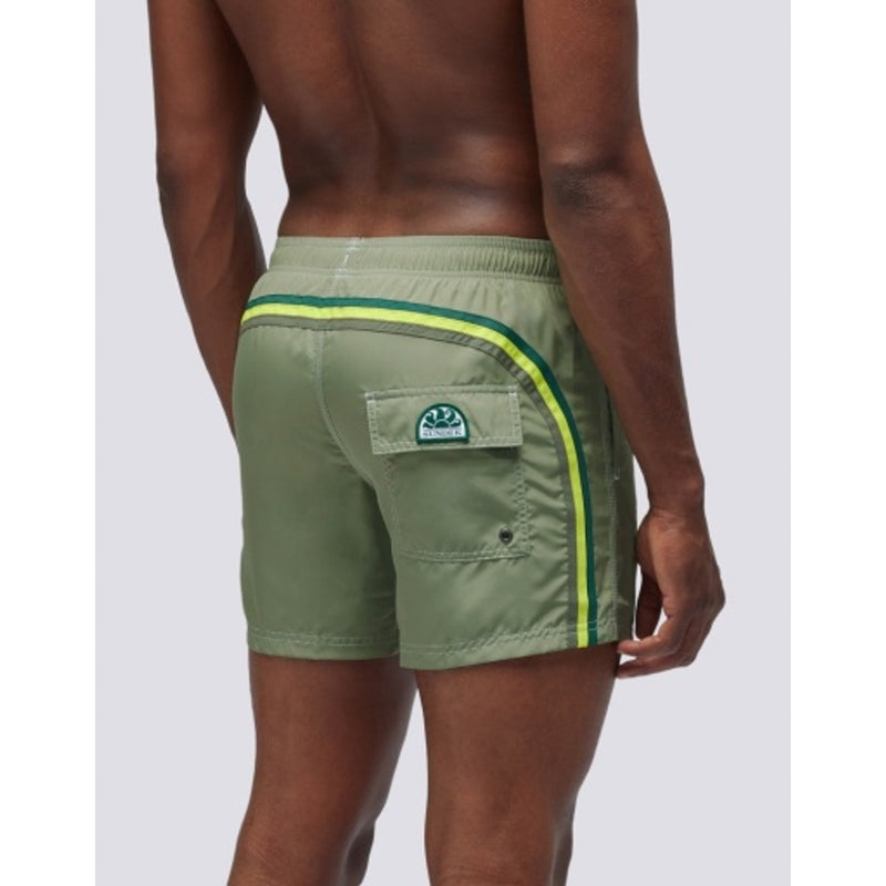Sundek - Unisex 14" Elastic Waist - Green Dust 01