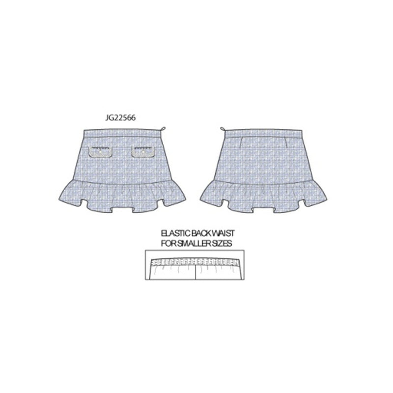 Janie and Jack - Girls with Blu Boucle Skirt E2