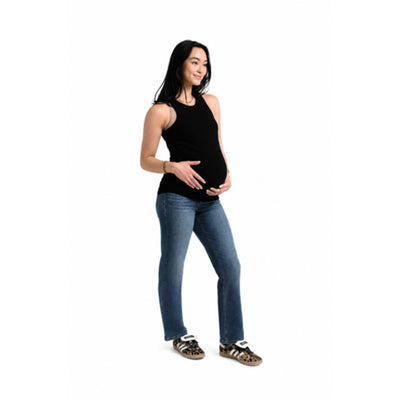 1822 Denim - Womens 30" High Rise Straight Jean with Bellyband