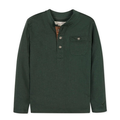 Hope & Henry - Boys Organic Henley Pocket Tee