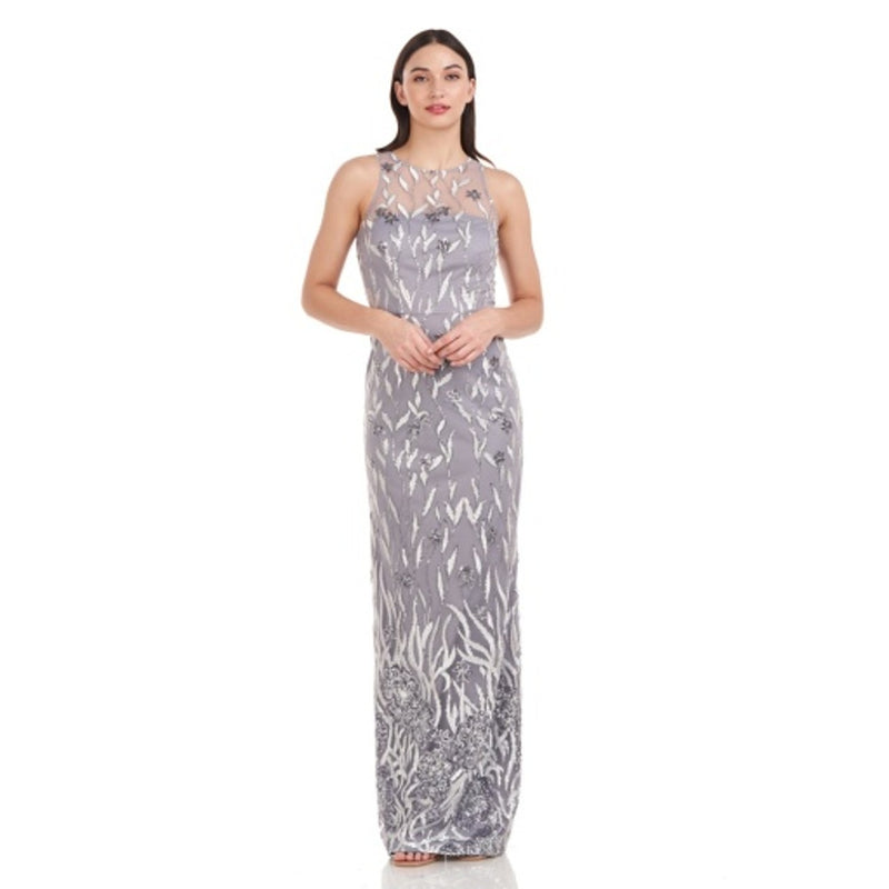 JS Collections - Womens Felicia Sleeveless Column Gown