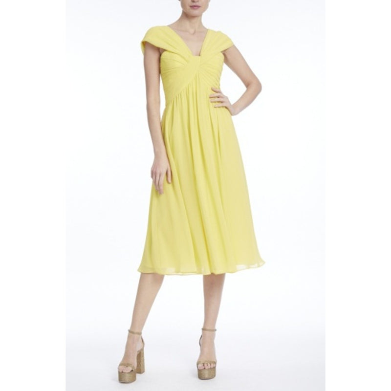 Badgley Mischka - Womens Shirred Dress
