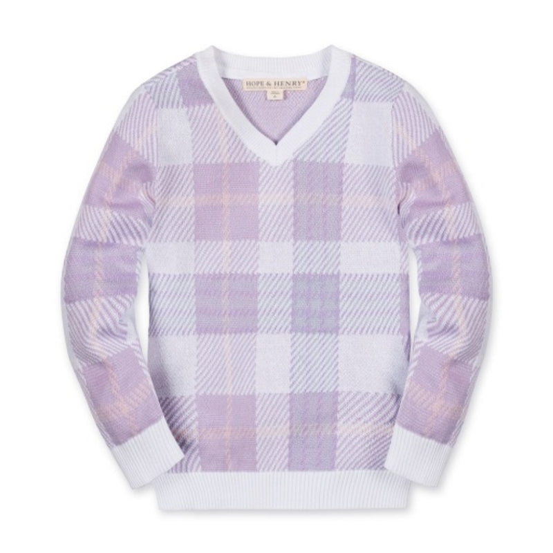 Hope & Henry - Boys Organic V-Neck Intarsia Sweater