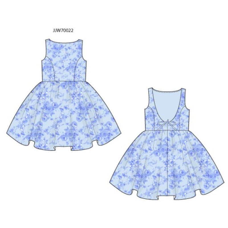 Janie and Jack - Girls with X Blu Flrl Pique Adult Dress E2
