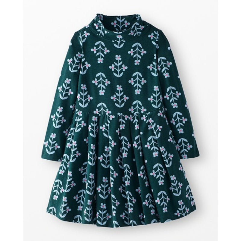 Hanna Andersson - Kids Long Sleeve Turtleneck Skater Dress with Pockets