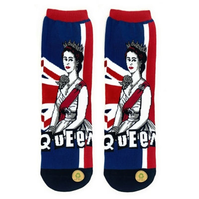 Oooh Yeah - Womens Queen E Bk Womens Crew Socks