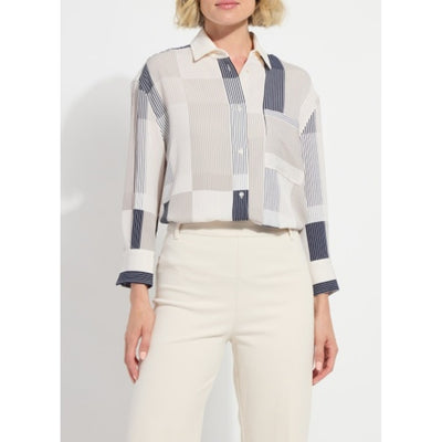 Lysse - Womens Jessica 3/4 Sleeve Cropped Shirt