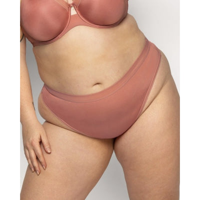 Ariela - Womens Silky Smooth High Cut Thong Panty