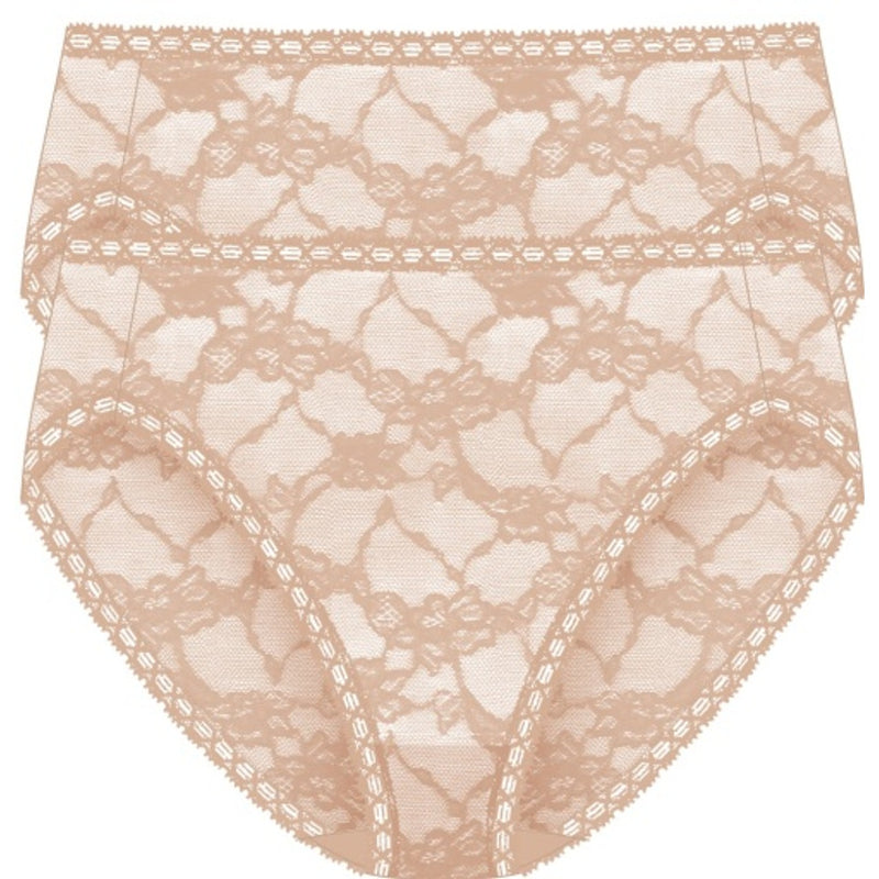Natori - Womens Bliss Allure One Size Lace French Cut 2 Pack