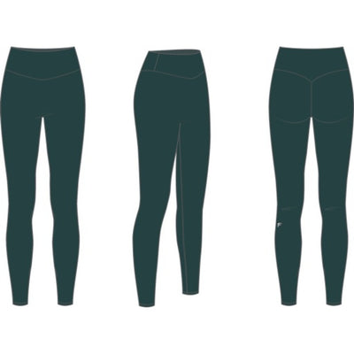 Fabletics - Womens the No-Seam Pureluxe Tlc Legging - Green Mystique