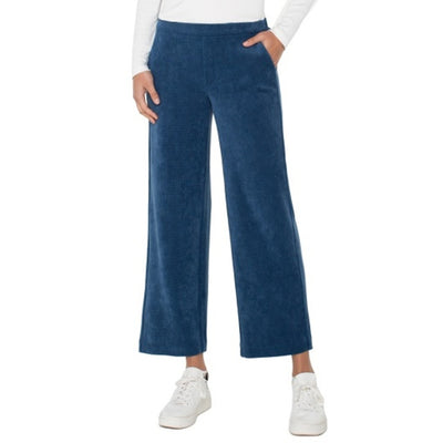 Liverpool Los Angeles - Womens Pull on Wide Leg Crop Trouser 27" Ins
