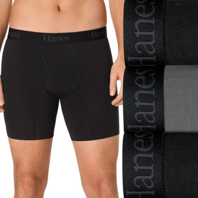 Hanes - Mens Ultimate® Men's Underwear Boxer Briefs Pack – 3-Pack – Comfort Flex Fit® – Moisture-Wicking