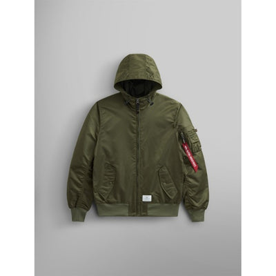 Alpha Industries - Mens Ma-1 Hooded Relaxed Fit Flight Jacket (Oxford)