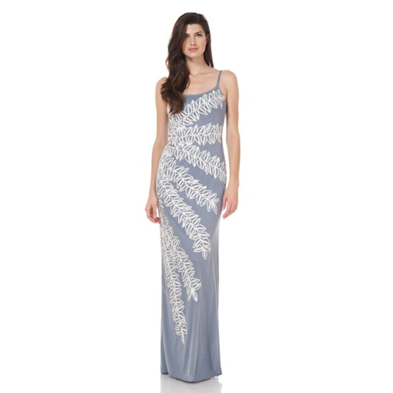 JS Collections - Womens Audrey Scoop Neck Gown